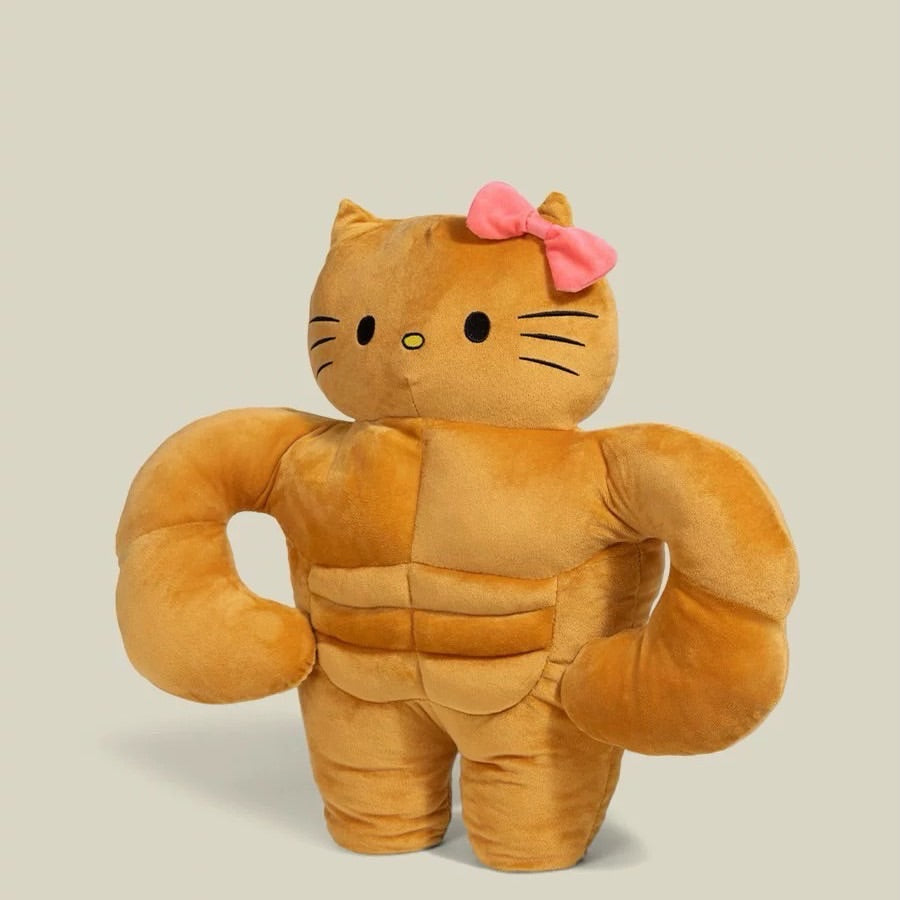 Muscular Hello Kitty Soft Toy
