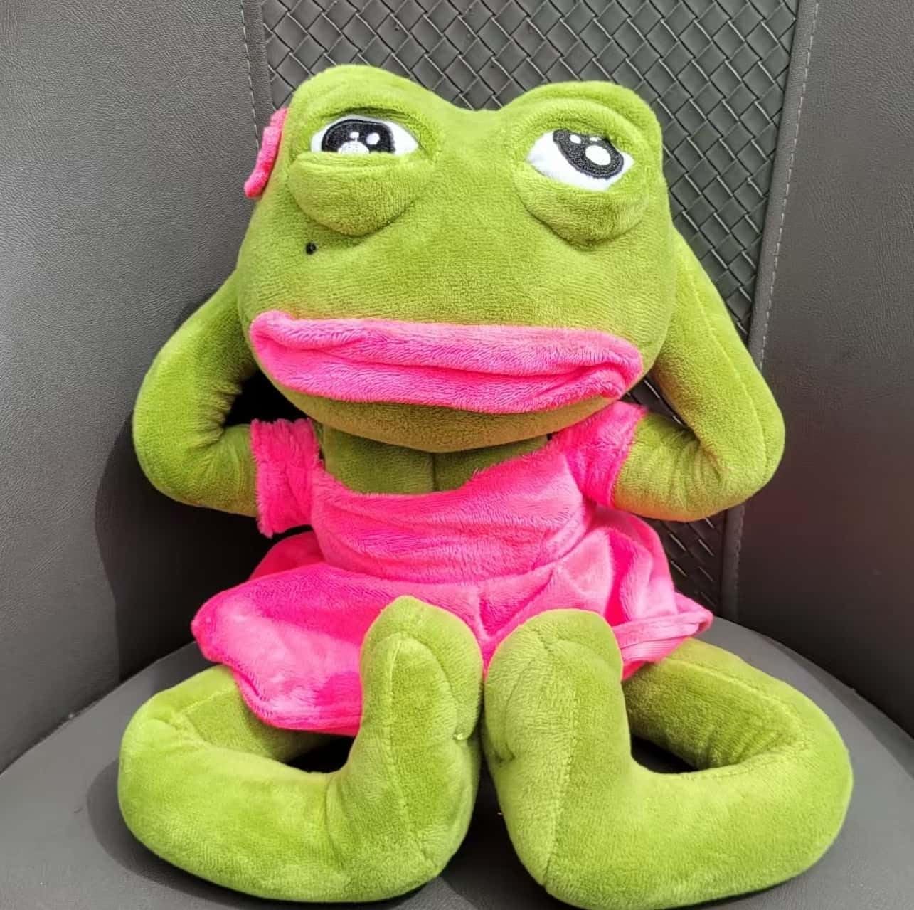 Girl Pepe Frog Plush