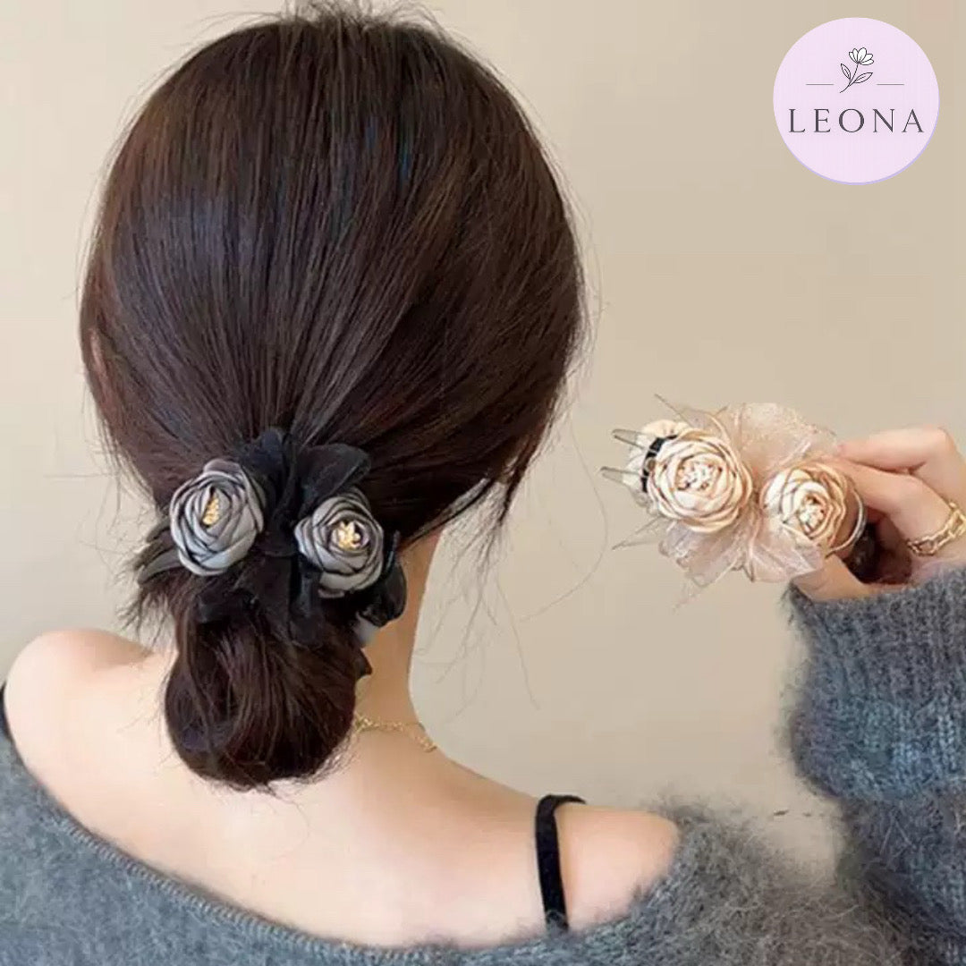 Korean Style Peony Flower Clip