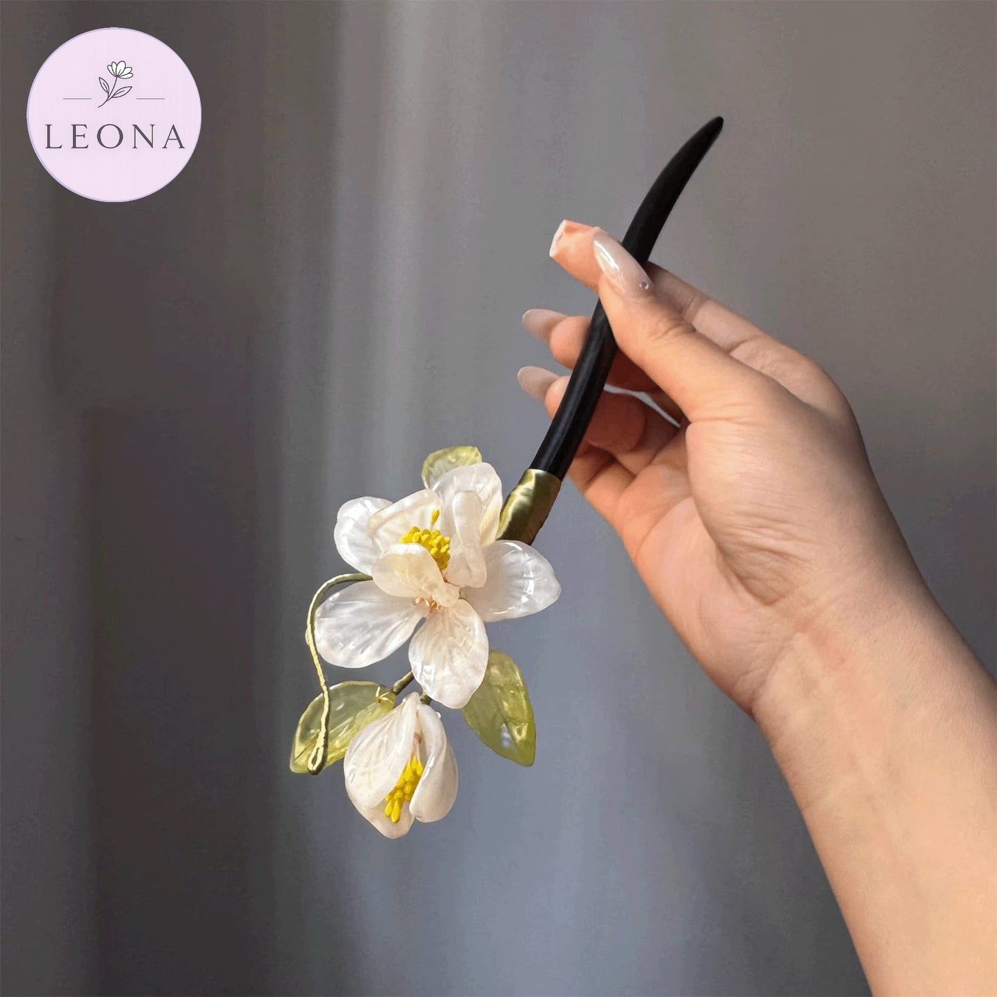 Gardenia Hairpin