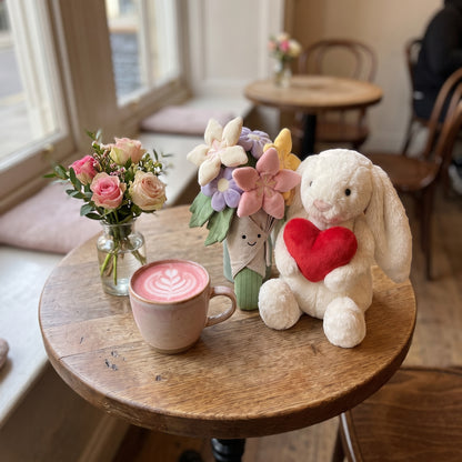 Valentine Special Combo — Bouquet & Bunny