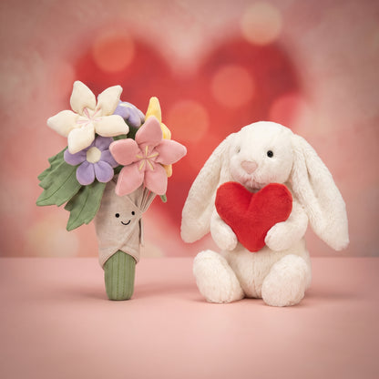 Valentine Special Combo — Bouquet & Bunny
