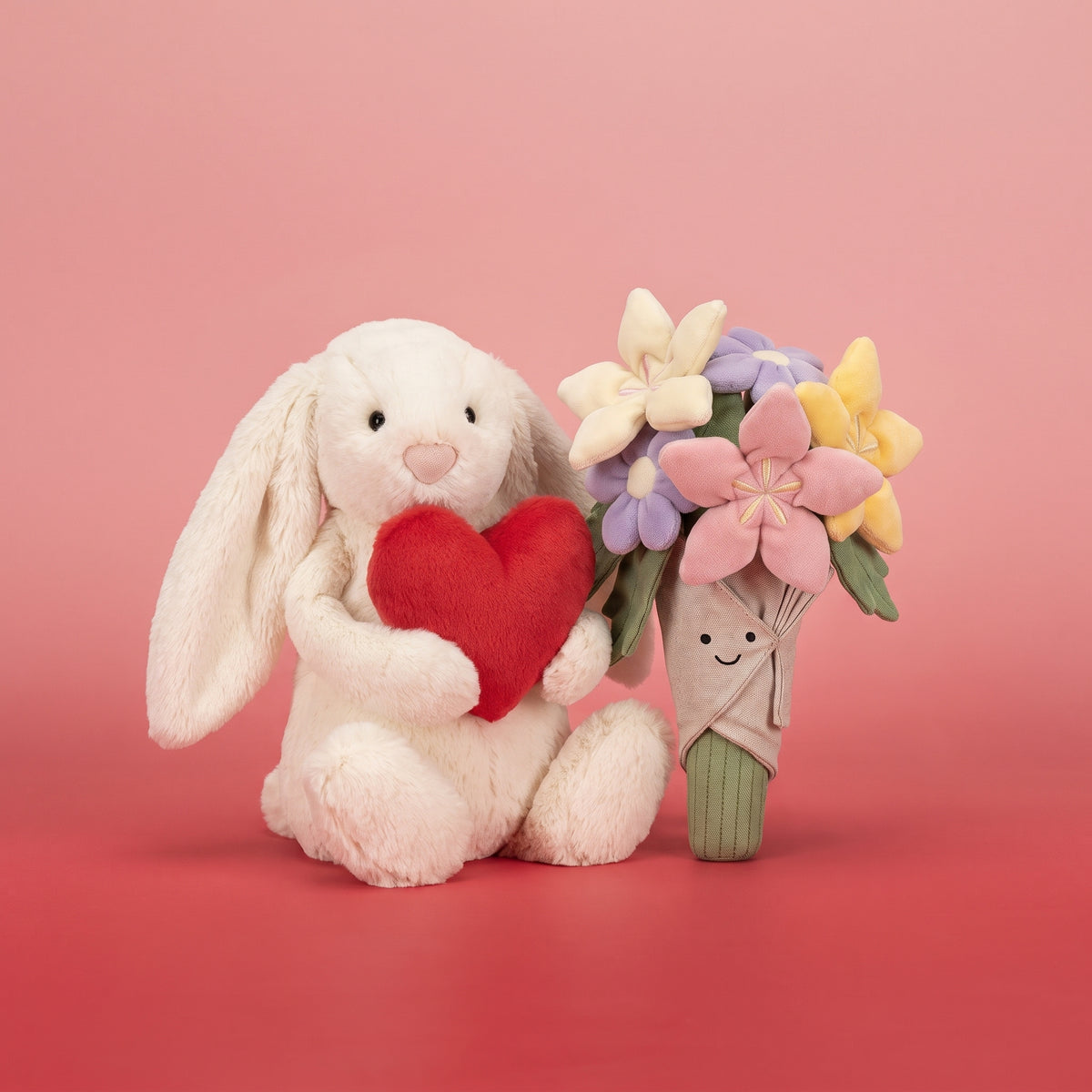Valentine Special Combo — Bouquet & Bunny