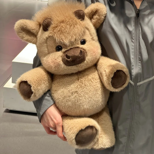 Scottish Highland Cow Plushie | Tan